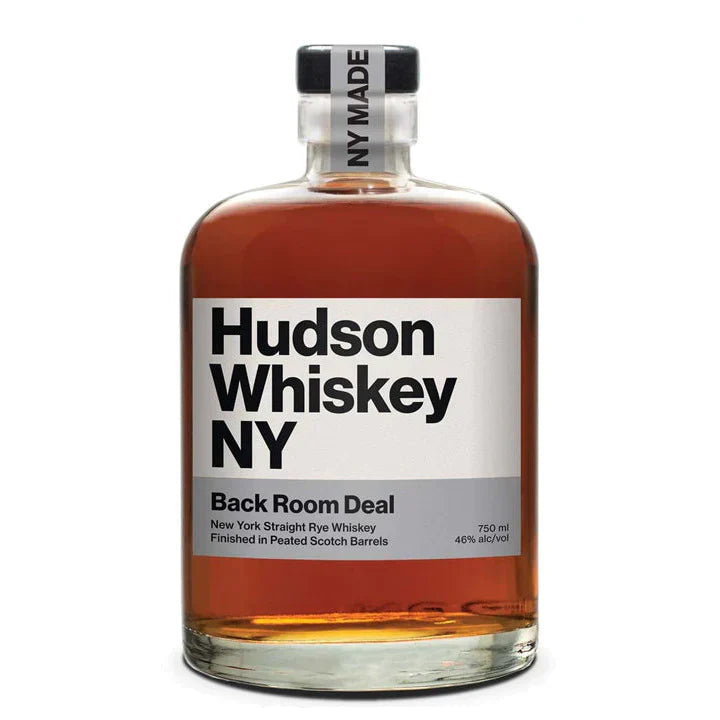 Hudson Whiskey Back Room Deal New York Straight Rye Whiskey Finished In Peated Scotch Barrels