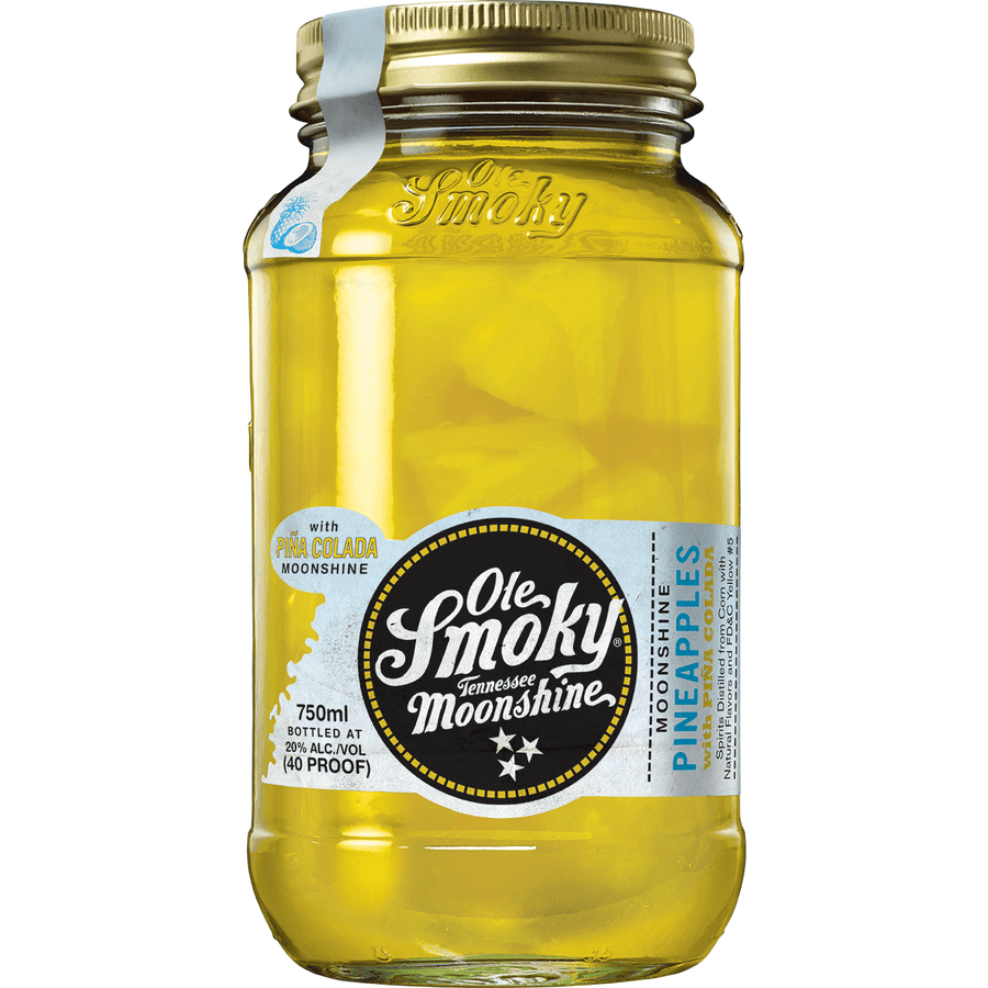 Ole Smoky® Pineapples With Piña Colada Tennessee Moonshine - The Whiskey Haus