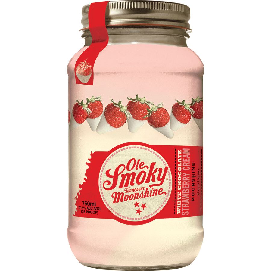 Ole Smoky® White Chocolate Strawberry Cream Tennessee Moonshine - The Whiskey Haus